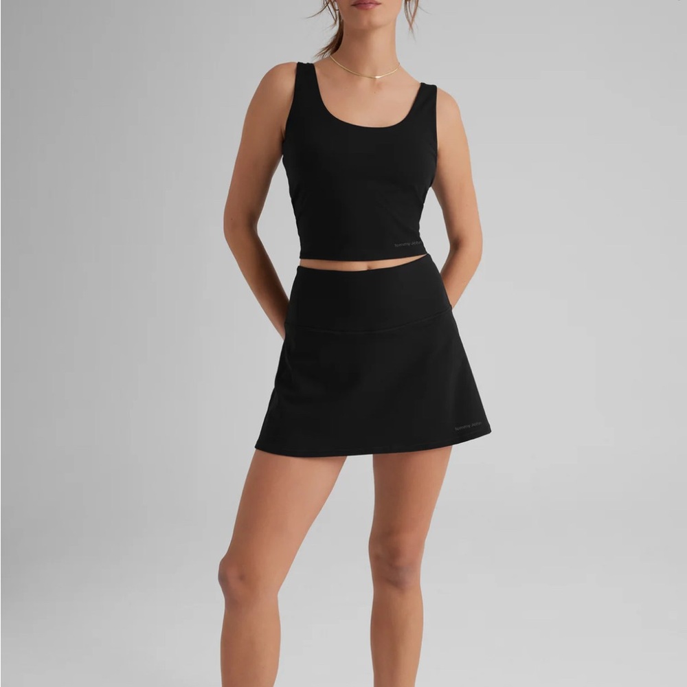 Tommy John Black Cropped Tank Top